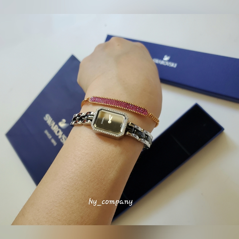 (SALE)Swarovski Fuchsia& Rose Gold Bracelet Brand New